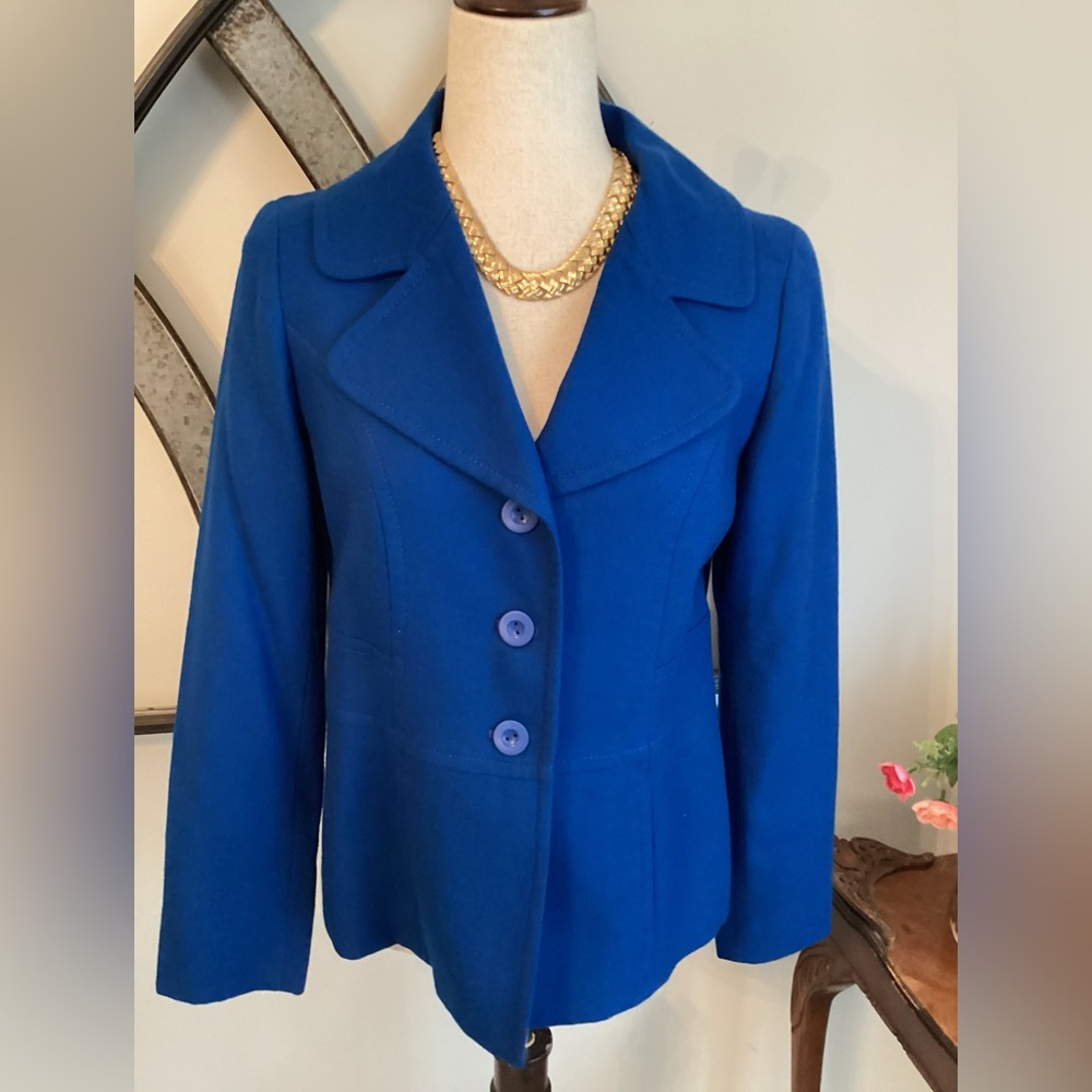 Pendleton Wool Blue Women's Blazer Jacket - image 1